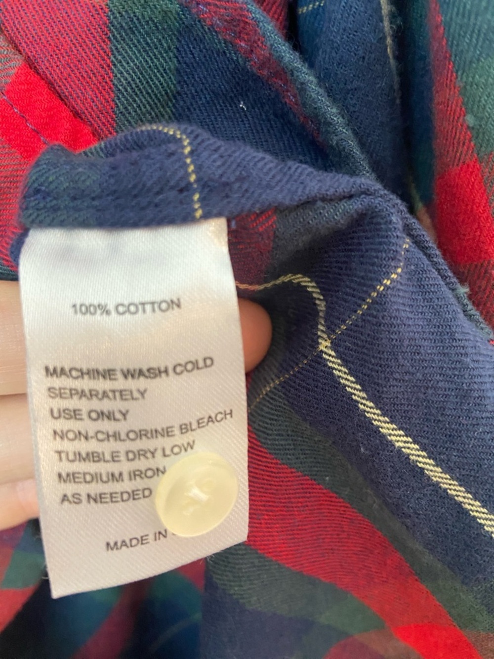Trovata Michelle Plaid Blouse Birds of Paradis Ruffle Collar Cotton Top Size S - Picture 6 of 9